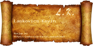 Laskovics Kevin névjegykártya
