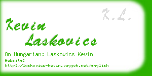 kevin laskovics business card